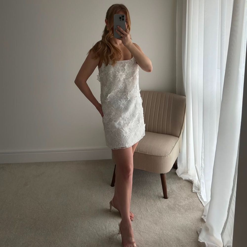 Zara embroidered mini dress - Picture 3 of 16